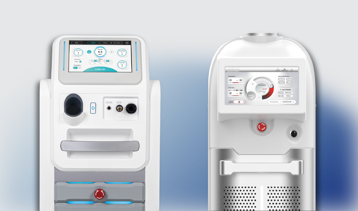 Triple long pulse and Q-switched aesthetic devices presented as an integrated bundling system for expanded treatment versatility